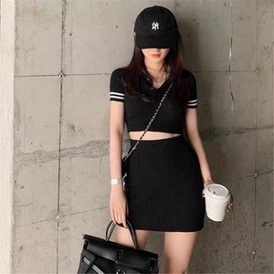 Crop top and skirt set